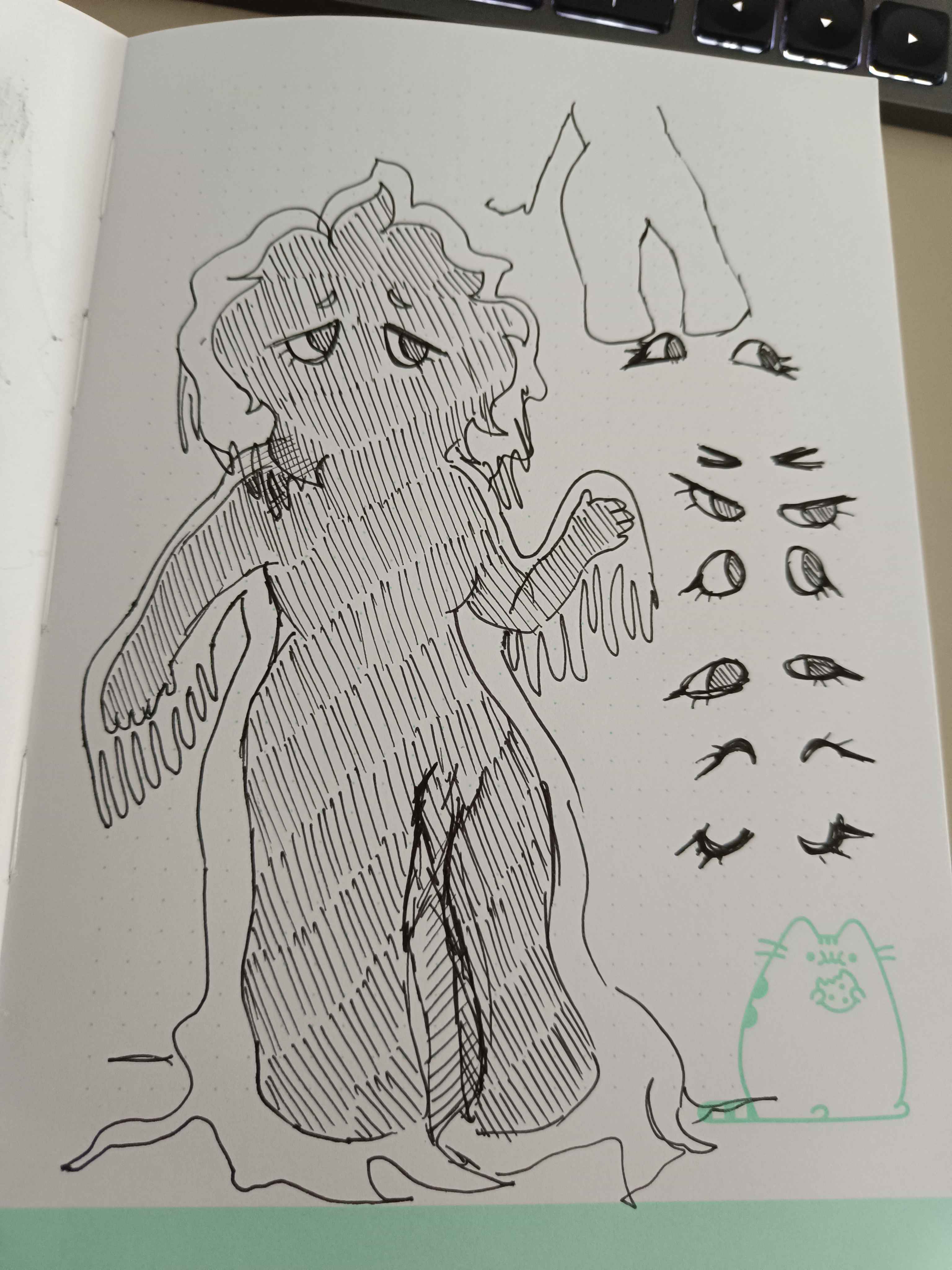 Doodle of a slime girl